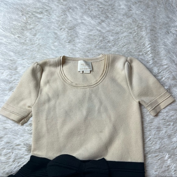 Kate Spade 100% Wool sweater dress with bow - Picture 2 of 5